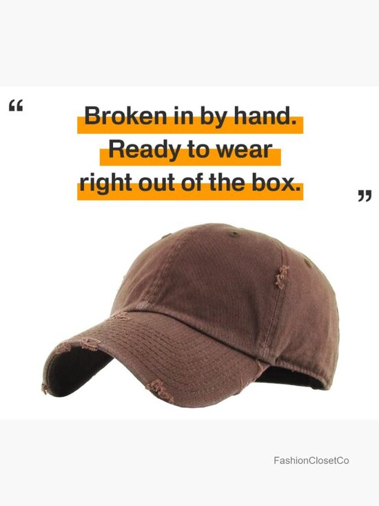 Vintage Washed Distressed Cotton Dad Hat Baseball Cap Adjustable Unisex main image 6